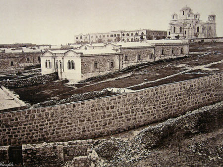 Arrival at Jerusalem Station of a train carrying pilgrims from Jaffa (the Jaffa &ndash; Jerusalem railway line was opened on 15 August 1892) 25Woman's Hostel